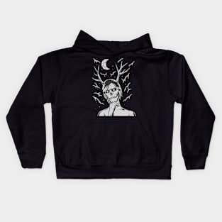 girl skull Kids Hoodie